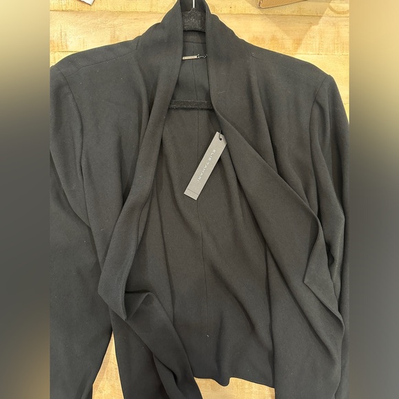 Elie TAHARI open front black tie waist JEMM blazer jacket - Picture 9 of 11